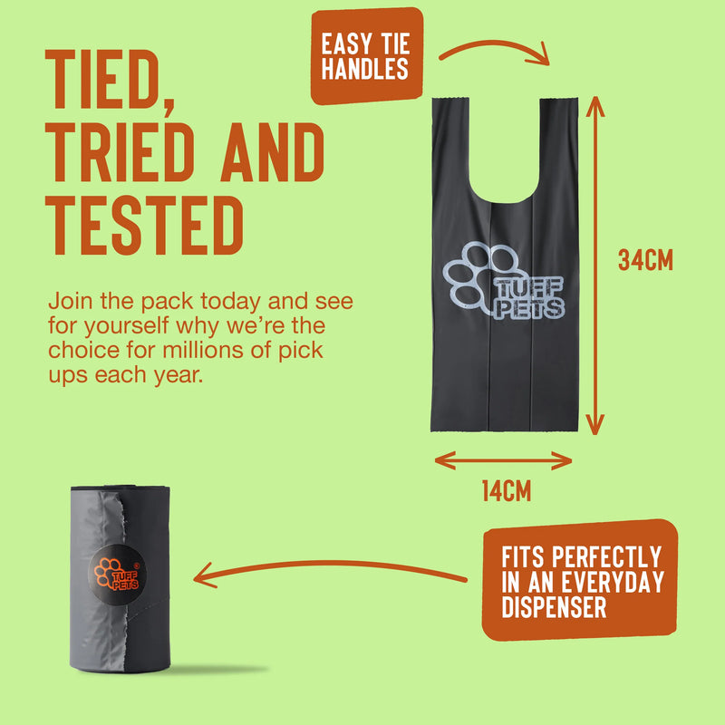 Tuff Pets 50% Stronger Dog Poo Bags Compostable