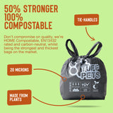 Tuff Pets 50% Stronger Dog Poo Bags Compostable